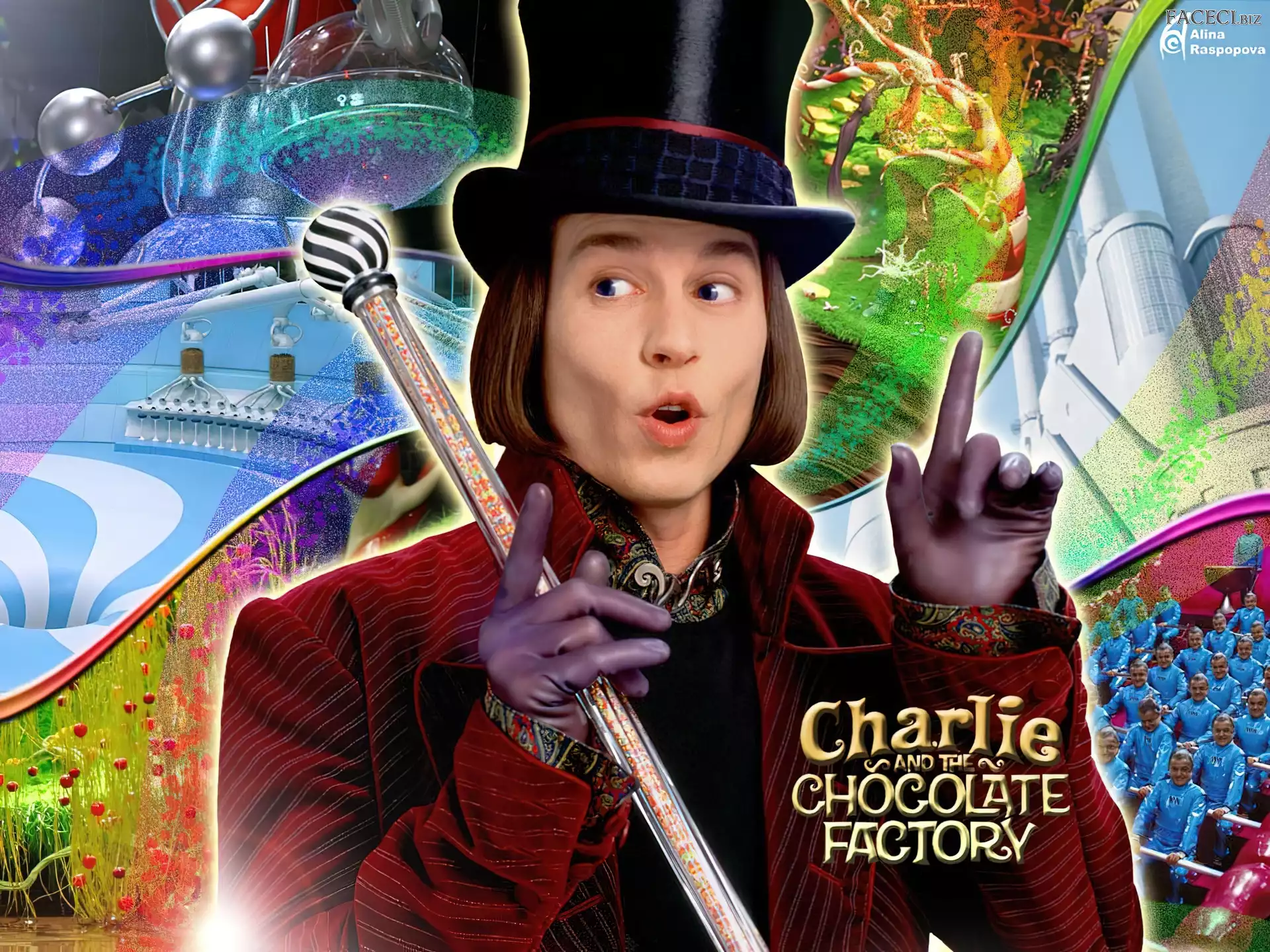 Charlie And The Chocolate Factory, Johnny Depp, bajka, cylinder